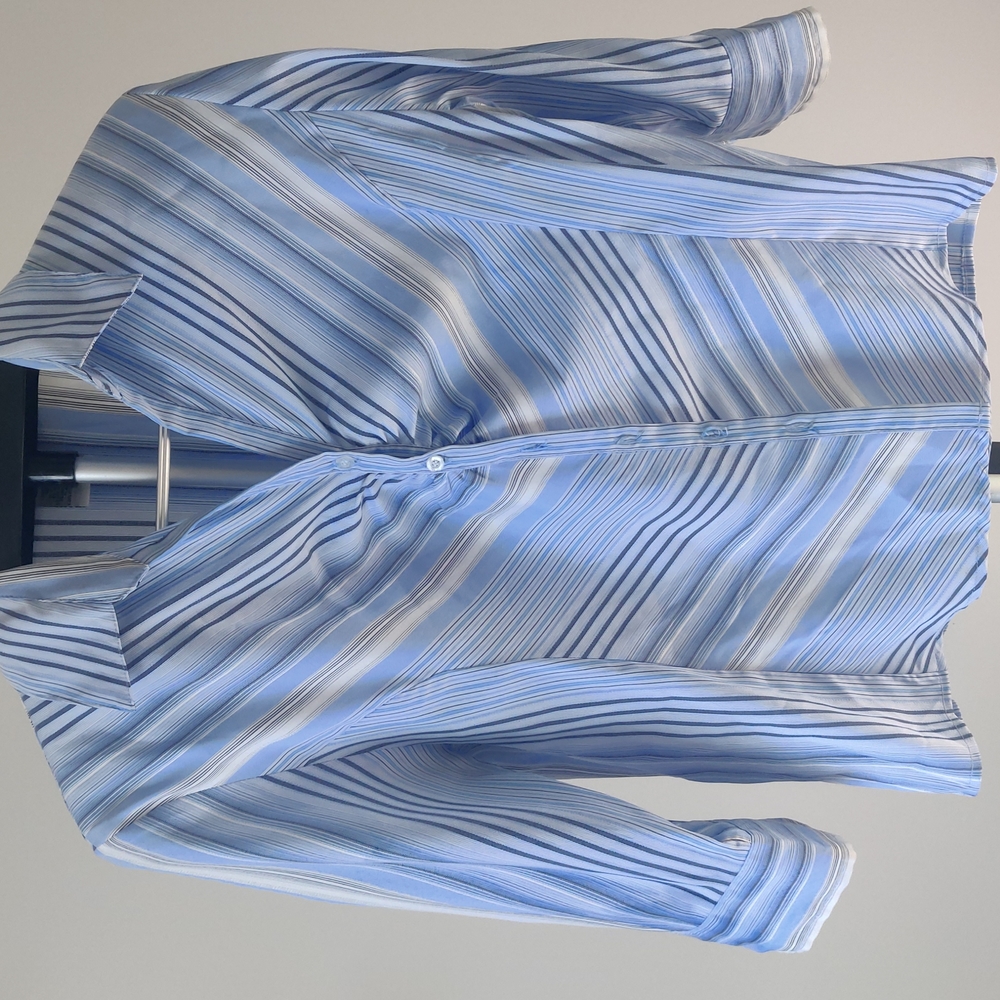 Baby blue button up shirt